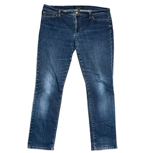 LRL LAUREN JEANS CO. Medium Wash Modern Skinny Jean Size 16 - Picture 1 of 6